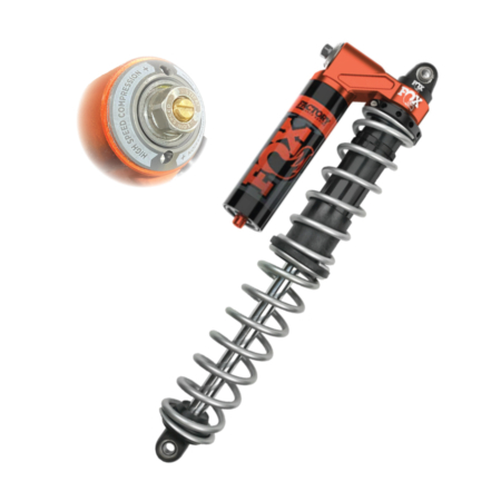 Fox 2.0 piggyback coilovers with DSC adjusters. Fox Factory race series shocks custom tuned.