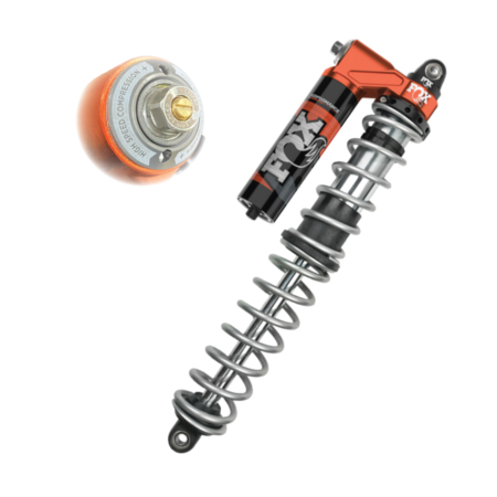 Fox 2.0 piggyback coilover with DSC adjuster and springs.