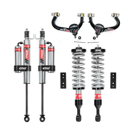 Tacoma leveling kit with Eibach 2.0 pro truck shocks front and rear with AccuTune Offroad upper control arms.