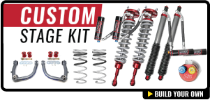 Build your own 4th gen Tacoma lift kit with Ride Shocks.