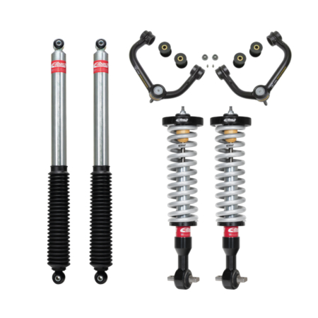 Ford F150 leveling kit with Eibach pro truck shocks and Icon upper control arms.