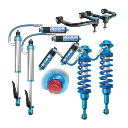 2024 Tacoma lift kit with King 2.5 shocks with compression adjusters and Dirt King upper control arm.