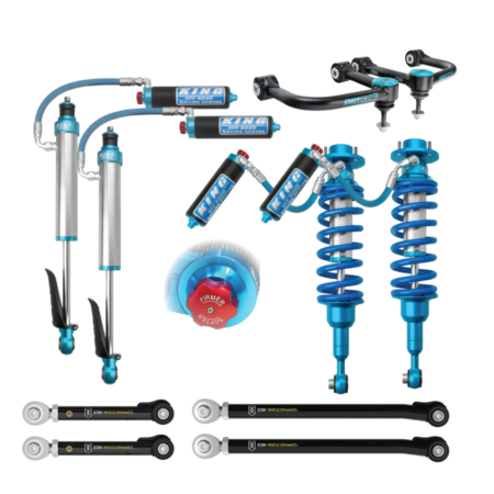 4th Gen Tacoma Lift Kit with King shocks with compression adjusters.