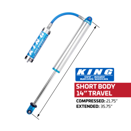 Short body king 2.5 x 14 travel shock