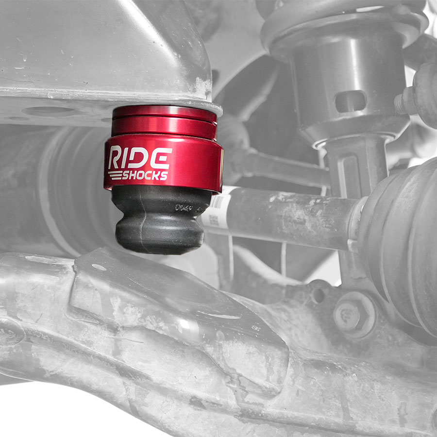 Ride Shocks Toyota front bump stop kit installed