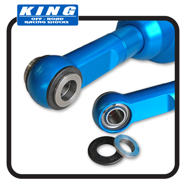 King Shocks 2.5 Coilover lower rod end assembly