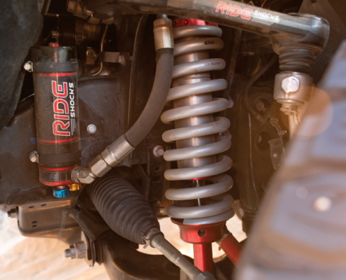 2023 Toyota Tundra with Ride Shocks 2.5 Coilovers, weight range 1