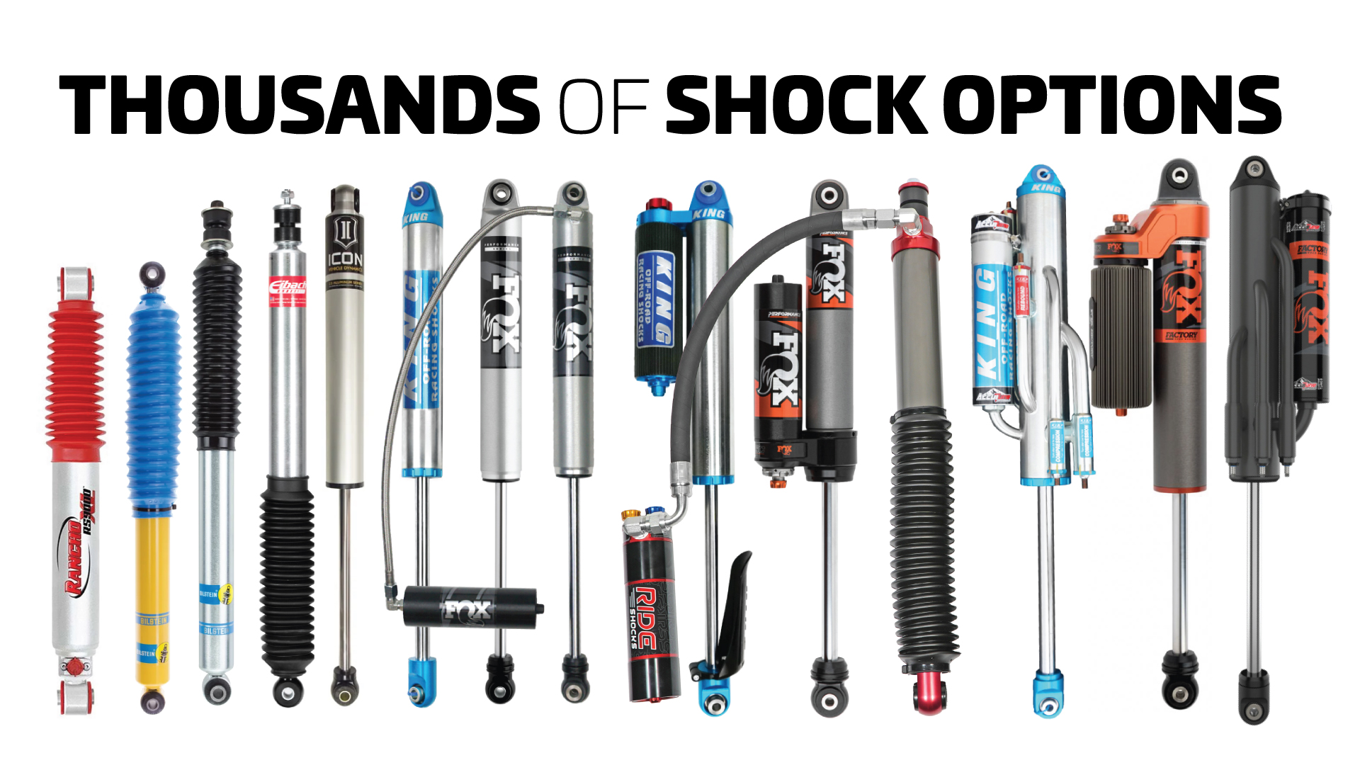 Thousands of shock options to choose from, which one is right for you?