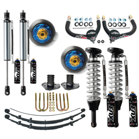 05+ Toyota Tacoma Suspension Lift Fox 2.5 Coilovers Icon Delta Joint RXT Pack U-Bolt Archive Garage