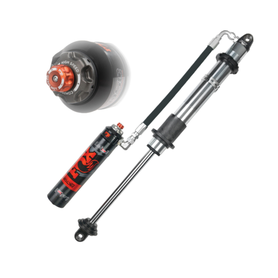 Fox 2.0 Factory Series 16in. Rotating R/R Coilover 7/8in. Shaft (Custom Valv.) w/-10 Heims - Blk