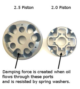 Tacoma Shock Size Piston Comparison