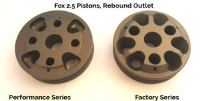 Fox 2.5 Piston Factory vs Performance - Rebound Outlet