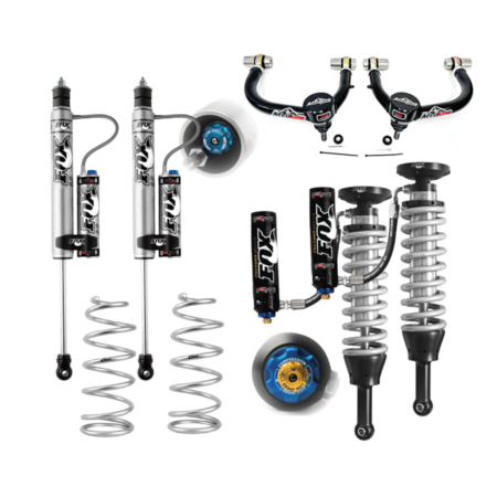 4Runner lift kit from AccuTune Offroad for Toyota 4Runner. This stage 2A suspension kit includes Fox 2.5 coilovers with DSC adjusters in front and Fox 2.0 shocks with LSC adjusters in the rear. Rear Eibach springs and AccuTune Offroad upper control arm are also included in this kit. This complete kit is a great suspension system for any weekend warrior that also daily drives their 4Runner, GX460, GX470 or FJ Cruiser.