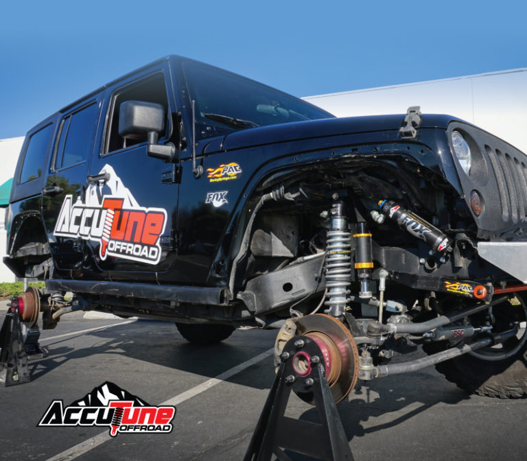 Complete Weld On Jeep JK Coilover Kit Fox 2.0 AccuTune OffRoad